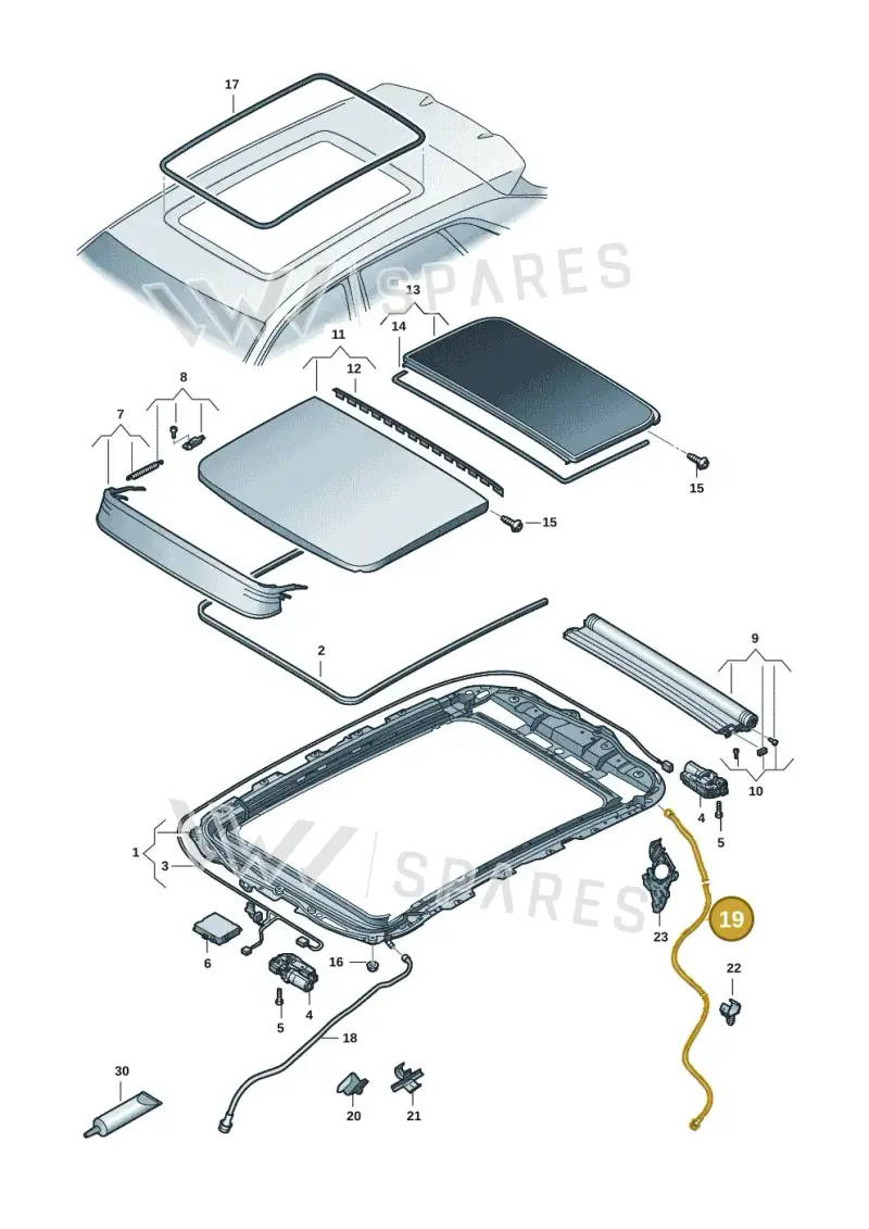 83A877204A — Audi RS Q3 Sportback (2019-2024) diagram 597877001, position 19