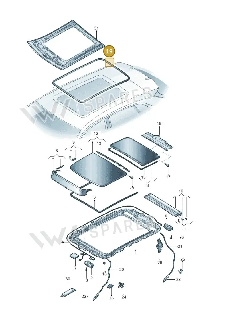 83A877459A — Audi Q3 2.0 (2019-) diagram 573877000, position 19