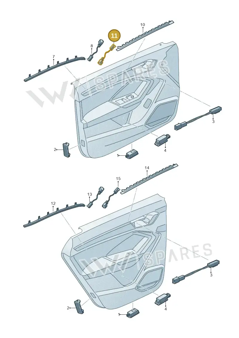 83A947356A — Audi RSQ3 Sportback (2019-2024) diagram 597947140, position 11