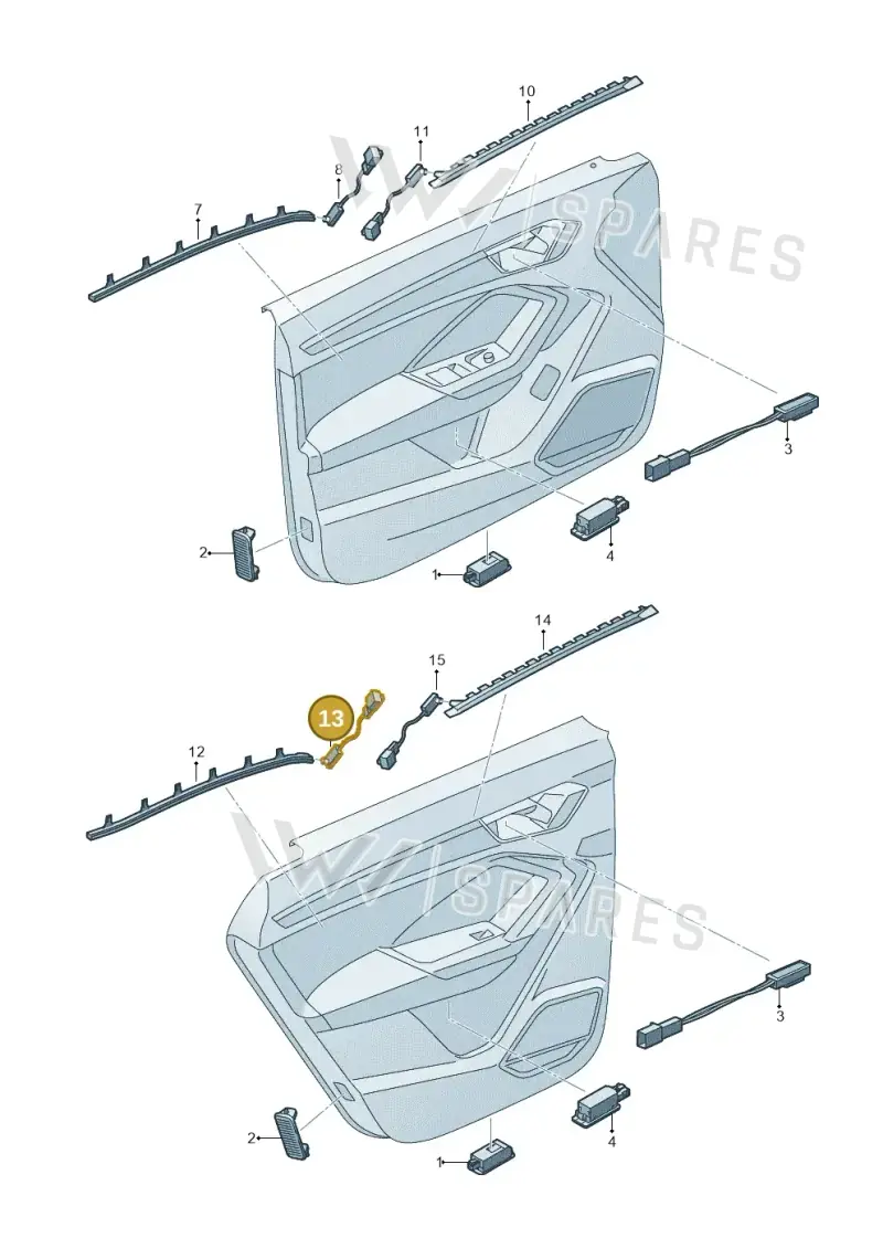 83A947356K — Audi RSQ3 Sportback (2019-2024) diagram 597947140, position 13