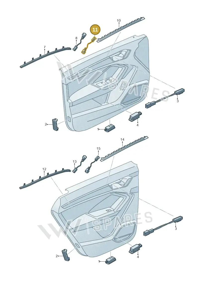 83A947356 — Audi RS Q3 Sportback (2019-2024) diagram 597947140, position 11