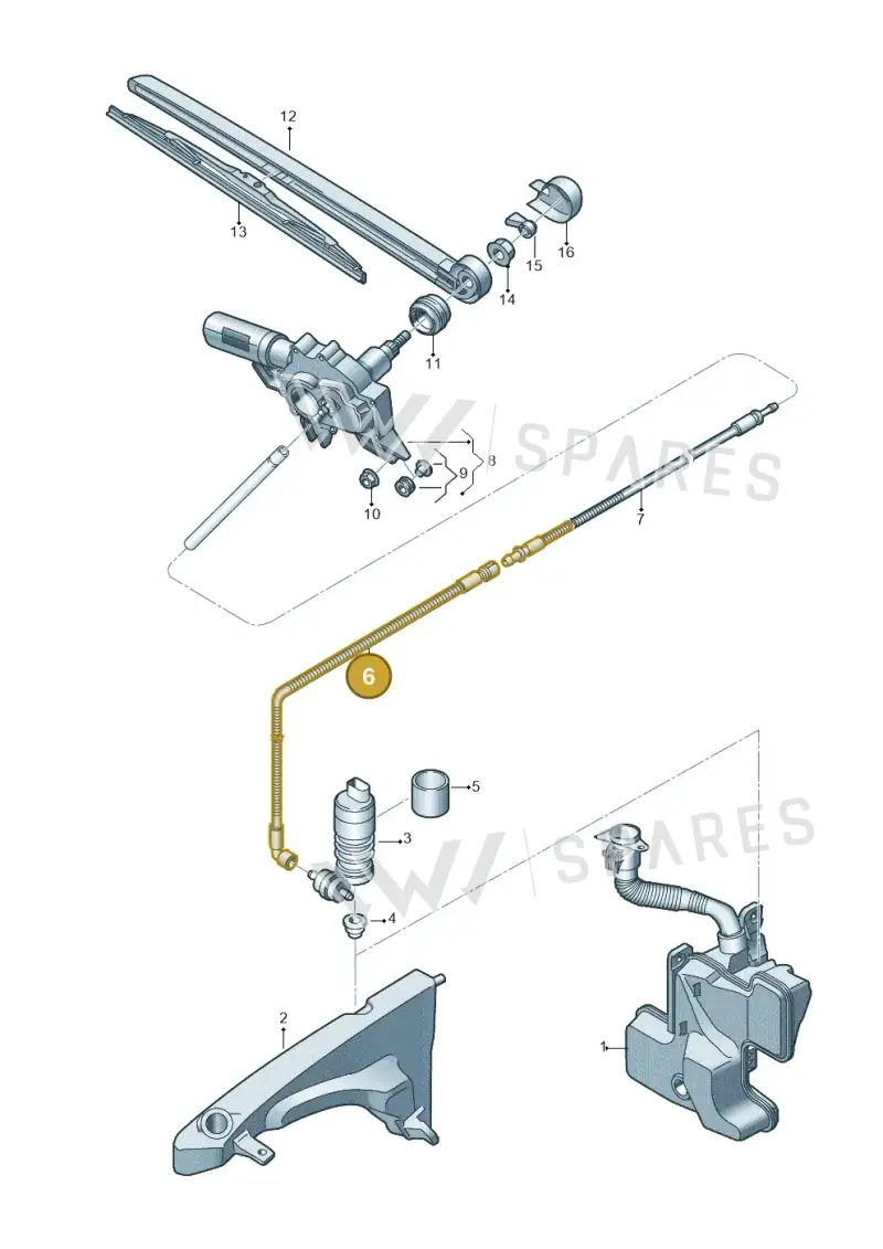 83A955960C — Audi RS Q3 Sportback (2019-2024) diagram 597955020, position 6