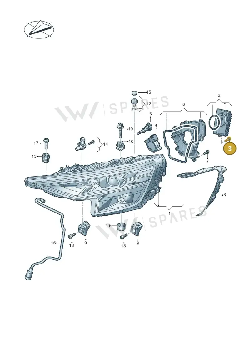 83A998052 — Audi RS Q8 Quattro (2019-) diagram 429941020, position 3