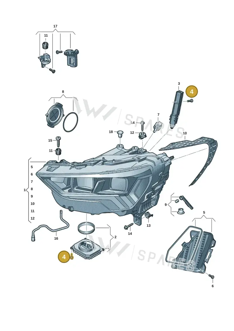 83A998052 — Audi RSQ3 Sportback (2019-2024) diagram 597941005, position 4