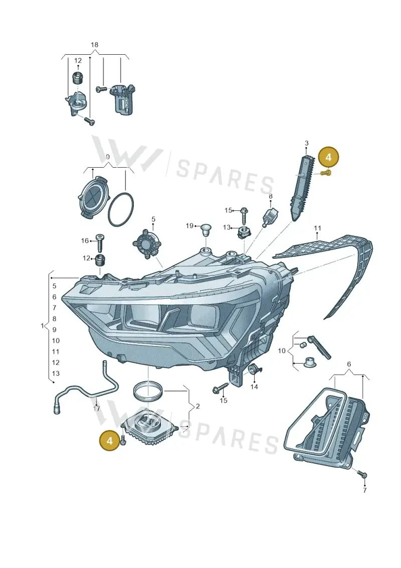 83A998052 — Audi RSQ3 Sportback (2019-2024) diagram 597941010, position 4
