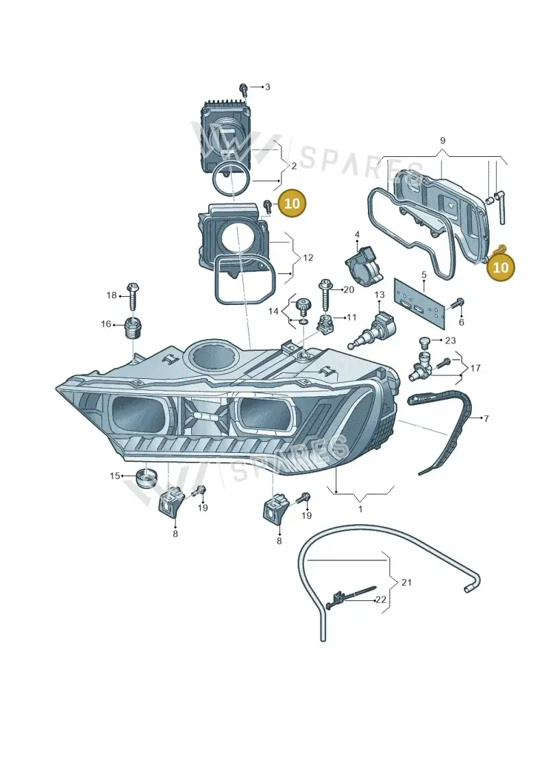 83A998052 — Audi Q7 qu. 3.0 TDI (2015-2019) diagram 859941012, position 10