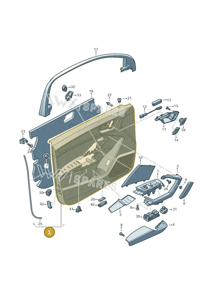 83B867103ABSWS — Audi RS Q3 Sportback (2019-2024) diagram 597867000, position 1