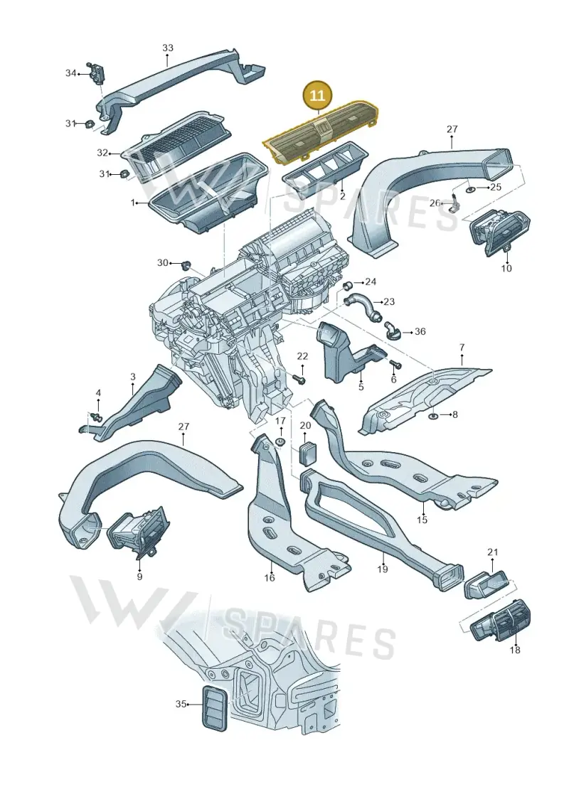 83C8209036PS — Audi RSQ3 Sportback (2019-2024) diagram 597819010, position 11