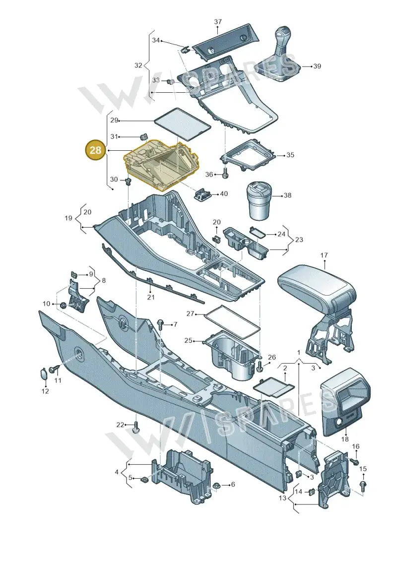 83C857925B6PS — Audi RS Q3 Sportback (2019-2024) diagram 597863500, position 28