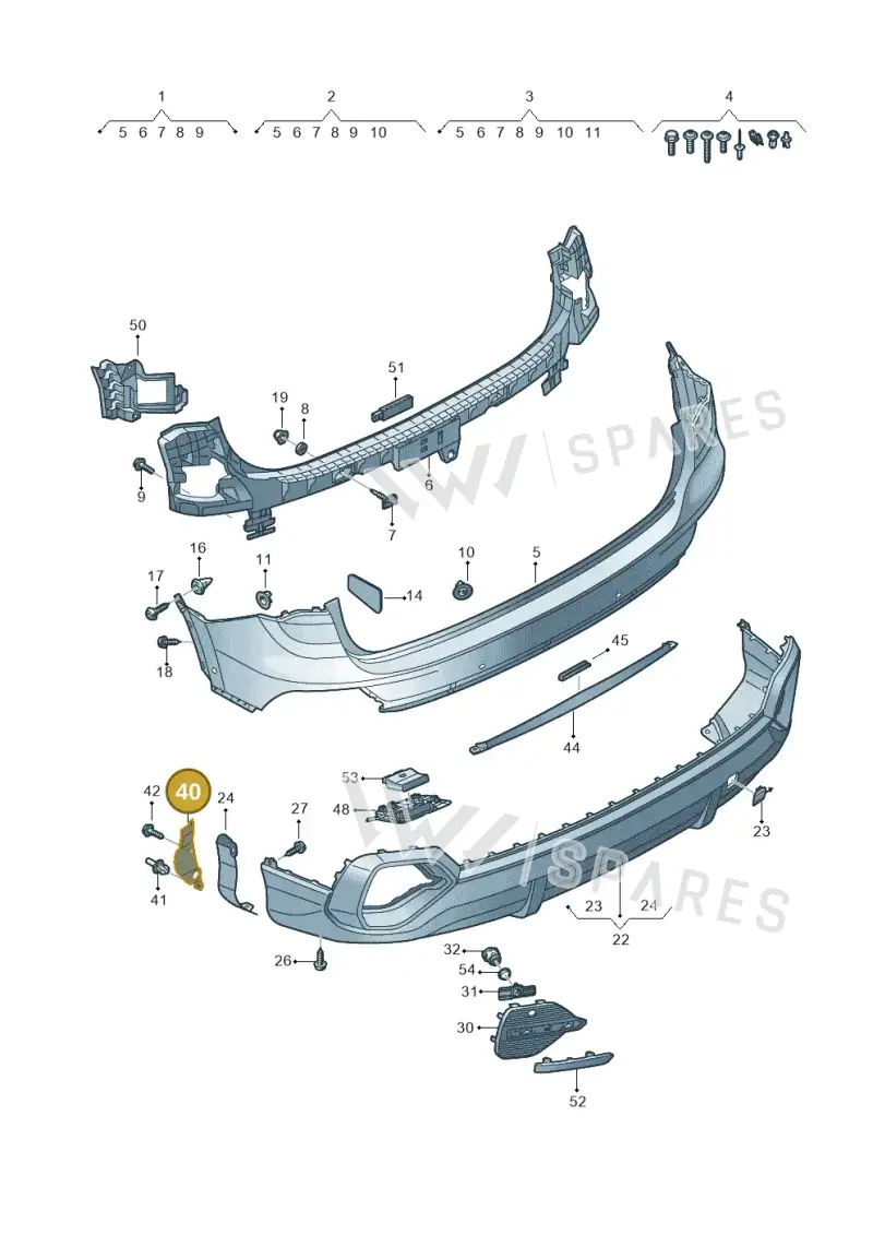 83F807529 — Audi Q3 quattro (2018-2019) diagram 597807800, position 40