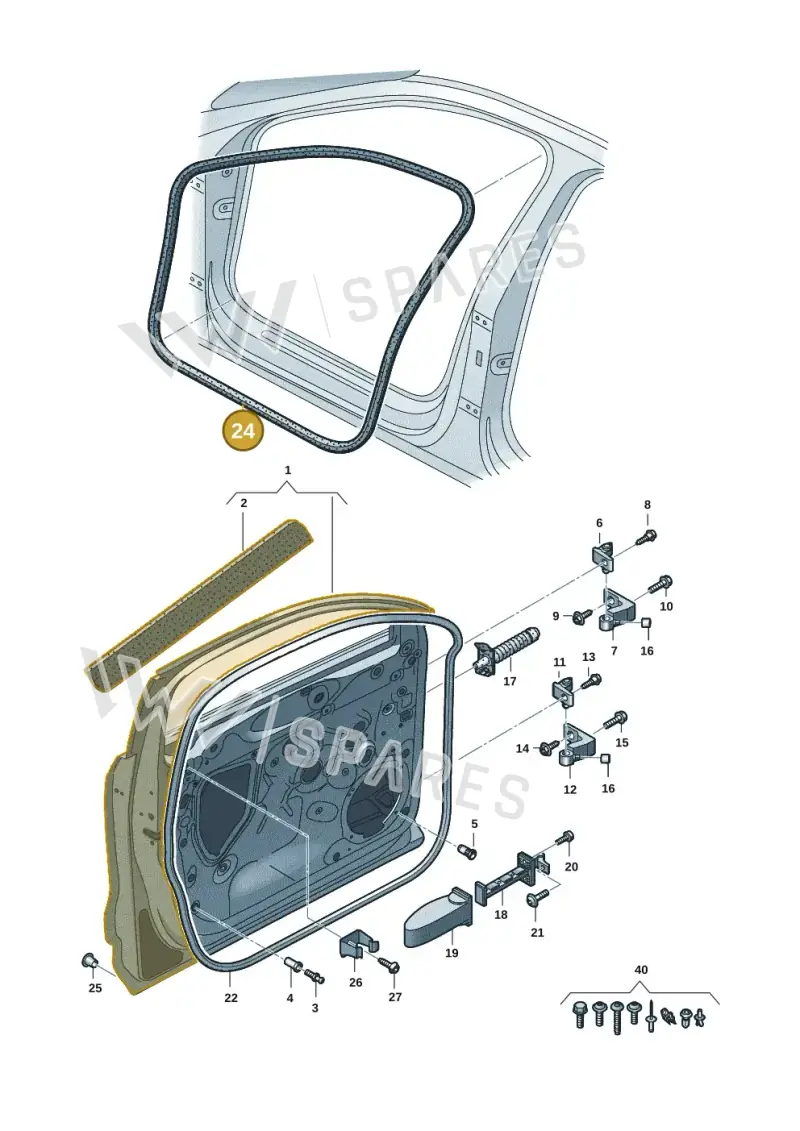 83F831721B — Audi RS Q3 Sportback (2019-2024) diagram f3z831010, position 24