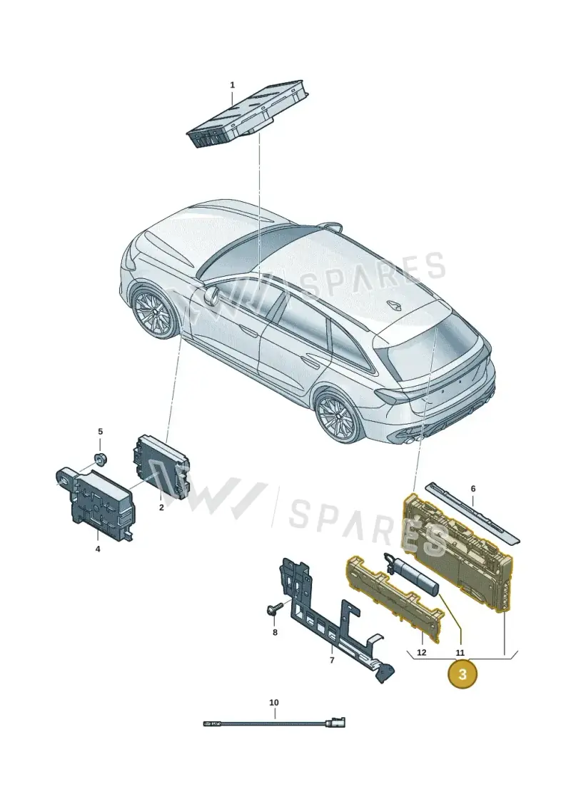 85A035282D — Audi A5 Avant (2024-2025) diagram 8wk035550, position 3