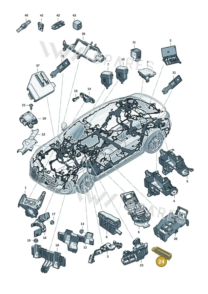 85A941824A — Audi A5 Limousine (2024-2025) diagram 8wh971800, position 24