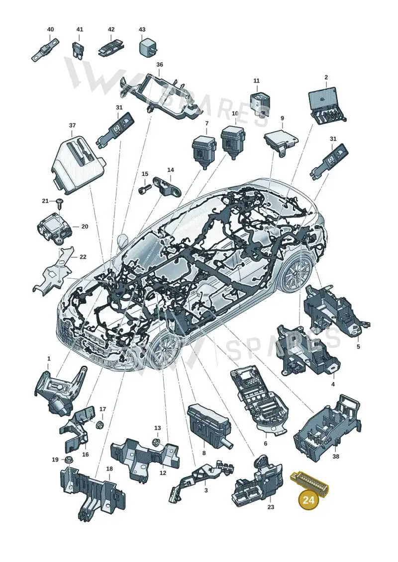85A941824 — Audi A5 Limousine (2024-2025) diagram 8wh971800, position 24