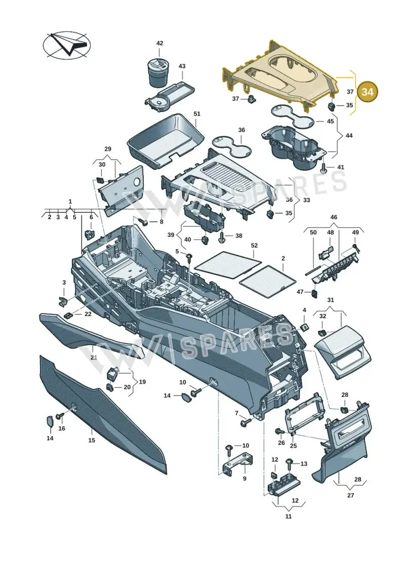 85B863051BV58 — Audi Q6 e-tron (2023-2025) diagram f5s863500, position 34