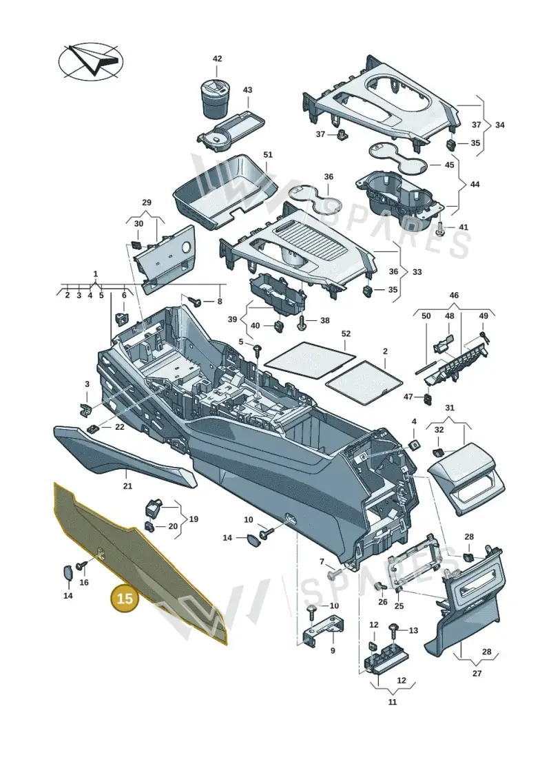 85B8633114PK — Audi Q6 e-tron (2023-2025) diagram f5s863500, position 15