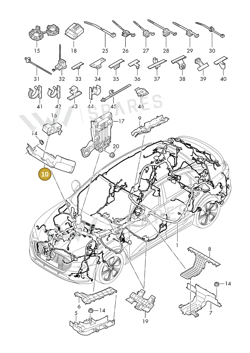 85B971824 — Audi Q6 e-tron (2023-2025) diagram f5s971800, position 10