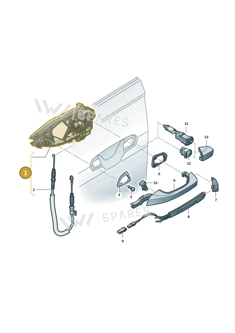 85C837812 — Audi Q6 e-tron (2023-2025) diagram f5s837000, position 1