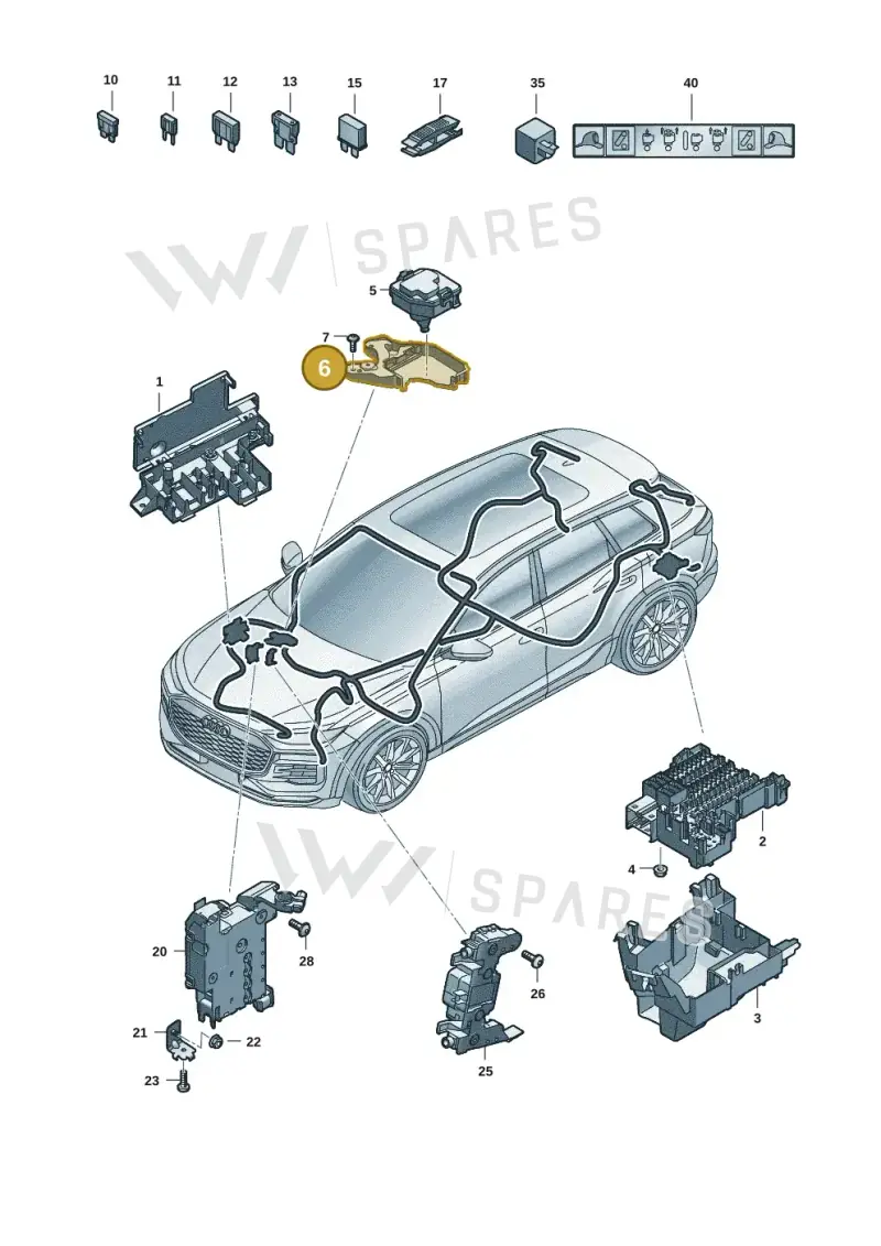 85C907361 — Audi Q6 e-tron (2023-2025) diagram f5s971800, position 6