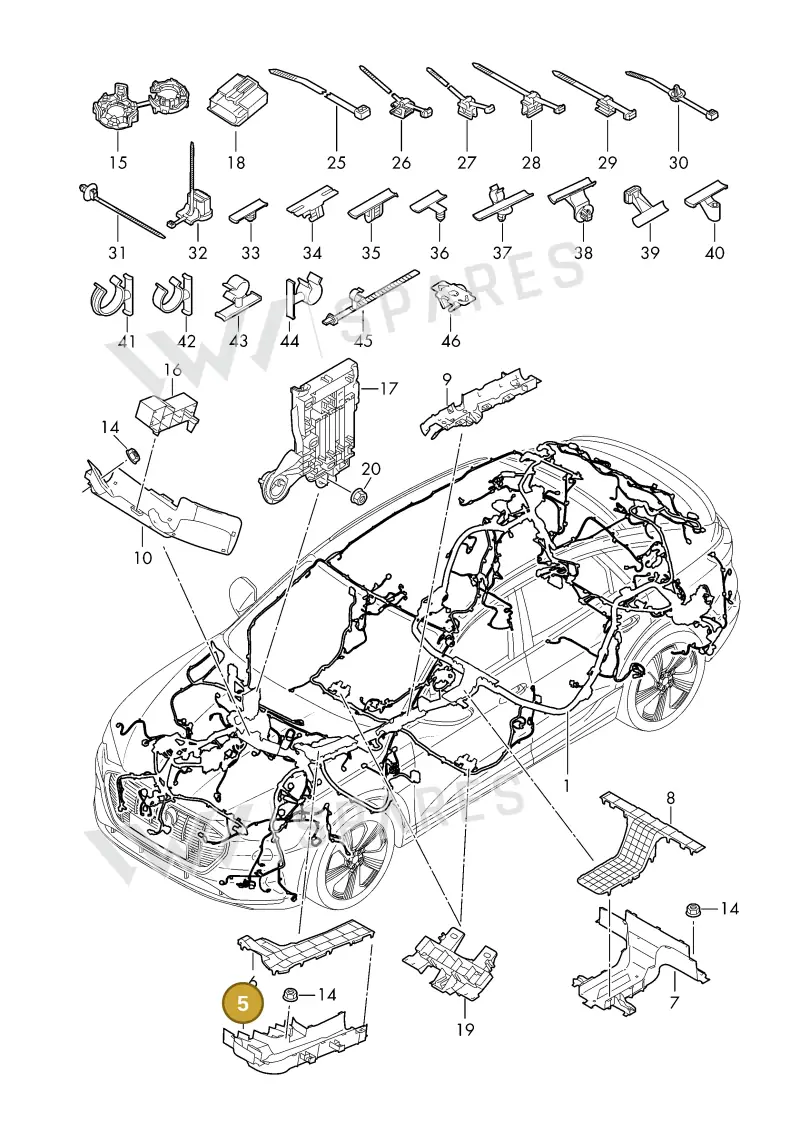 85C971824 — Audi Q6 e-tron (2023-2025) diagram f5s971800, position 5
