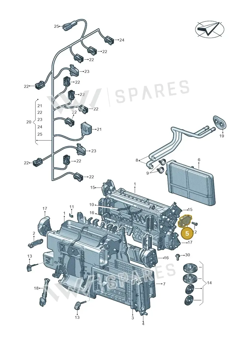 85E820511 — Audi A6 L 2.0 (2018-) diagram 435820021, position 5