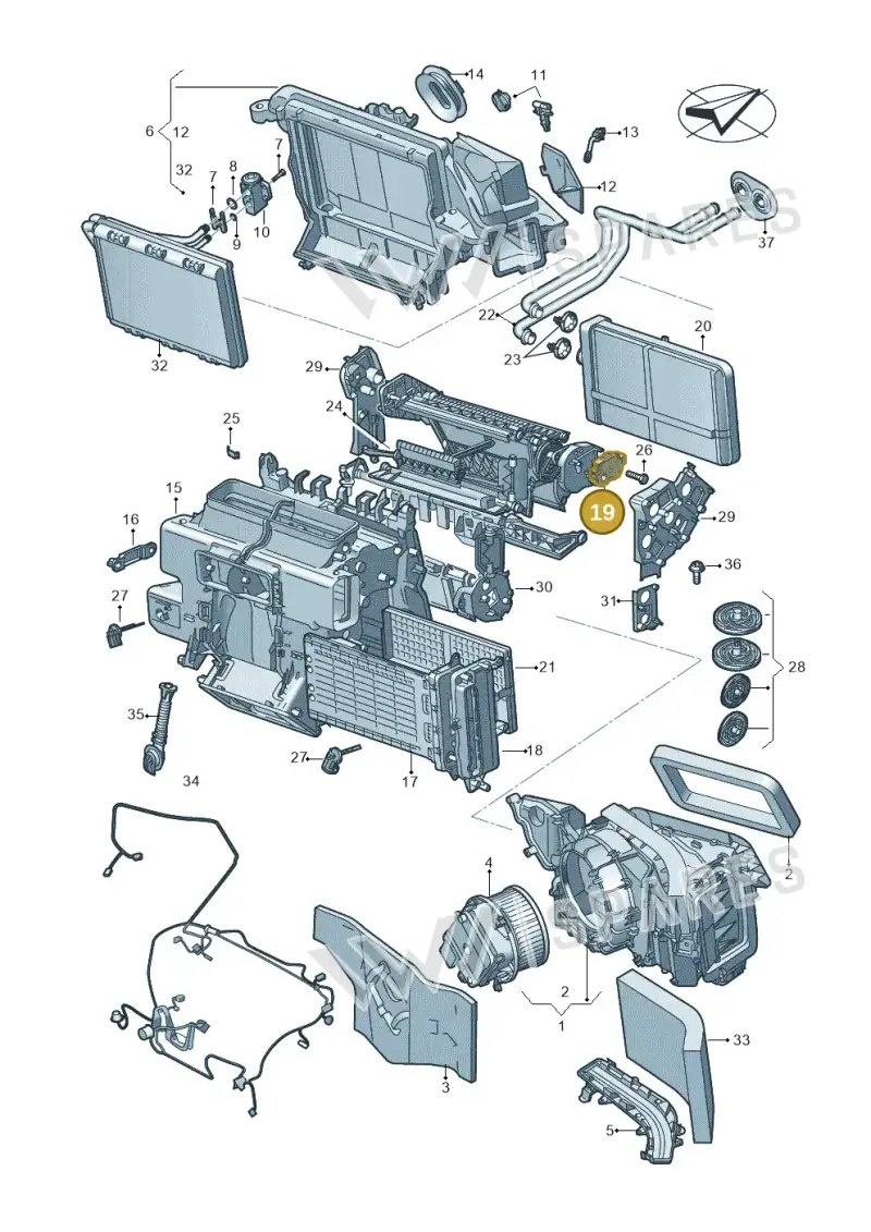 85E820511 — Audi A5 Limo 2.0 (2024-) diagram 859820210, position 19