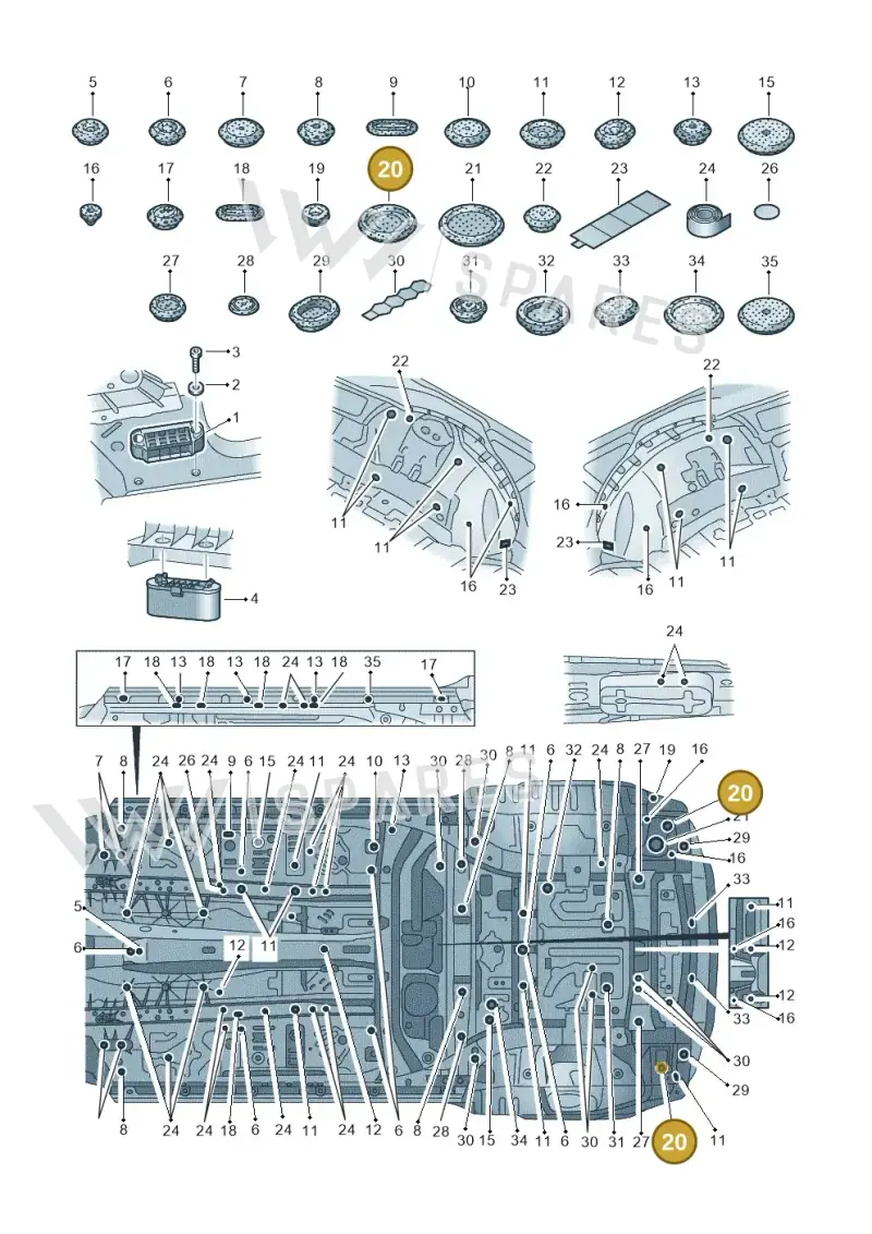 867971908 — Audi RS Q8 Quattro (2019-) diagram 429803035, position 20