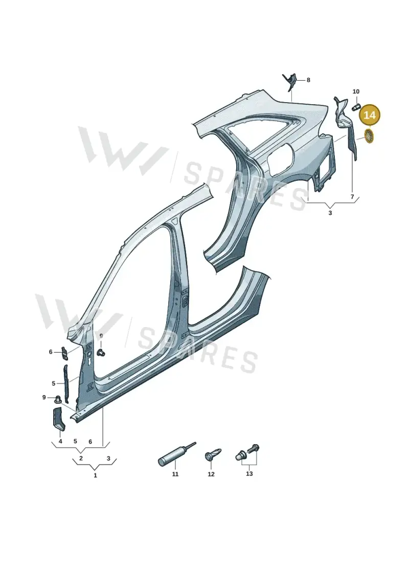 867971908 — Audi A5 Avant 2.0 (2024-) diagram 8wk809050, position 14