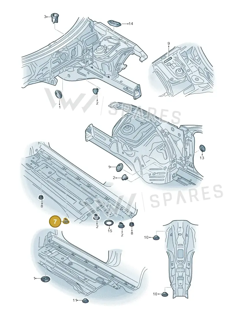 893803593 — Audi RS4 Av. qu. 4.2 (2012-2015) diagram 620803350, position 7