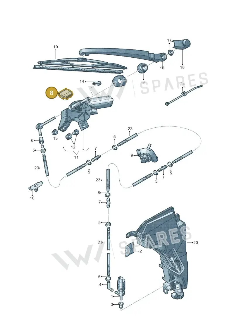 893971634 — Audi RS4 Av. qu. 4.2 (2012-2015) diagram 636955200, position 8