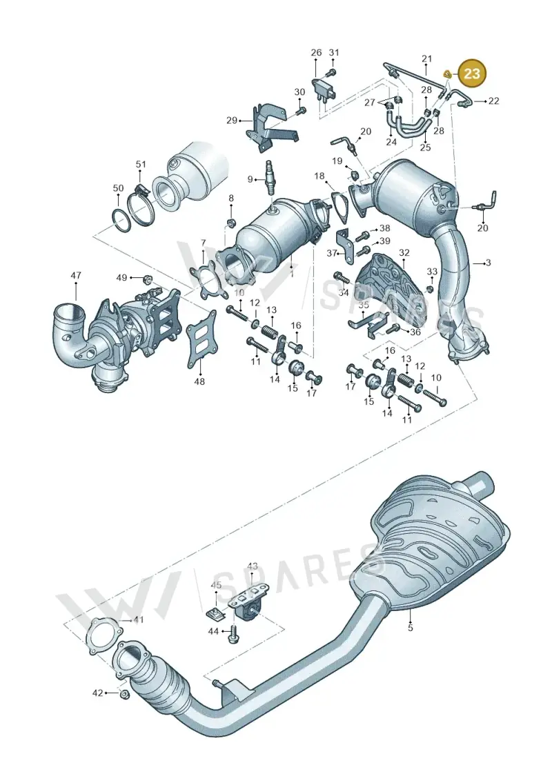 893971847F — Audi A6 2.0 (2018-) diagram 896253530, position 23