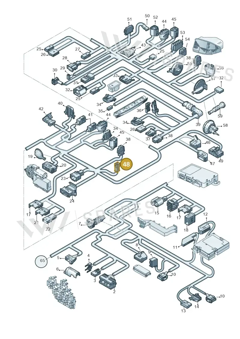 893971992 — Audi A4/S4 Cabrio./qu. (2002-2006) diagram 273972830, position 48