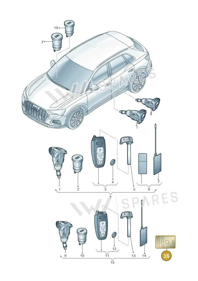 89A035791 — Audi Q4 Sportback (2021-2025) diagram 89a837010, position 16