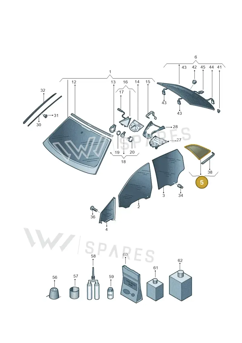 89A845297DNVB — Audi Q4 Sportback (2021-2025) diagram 89a845000, position 5
