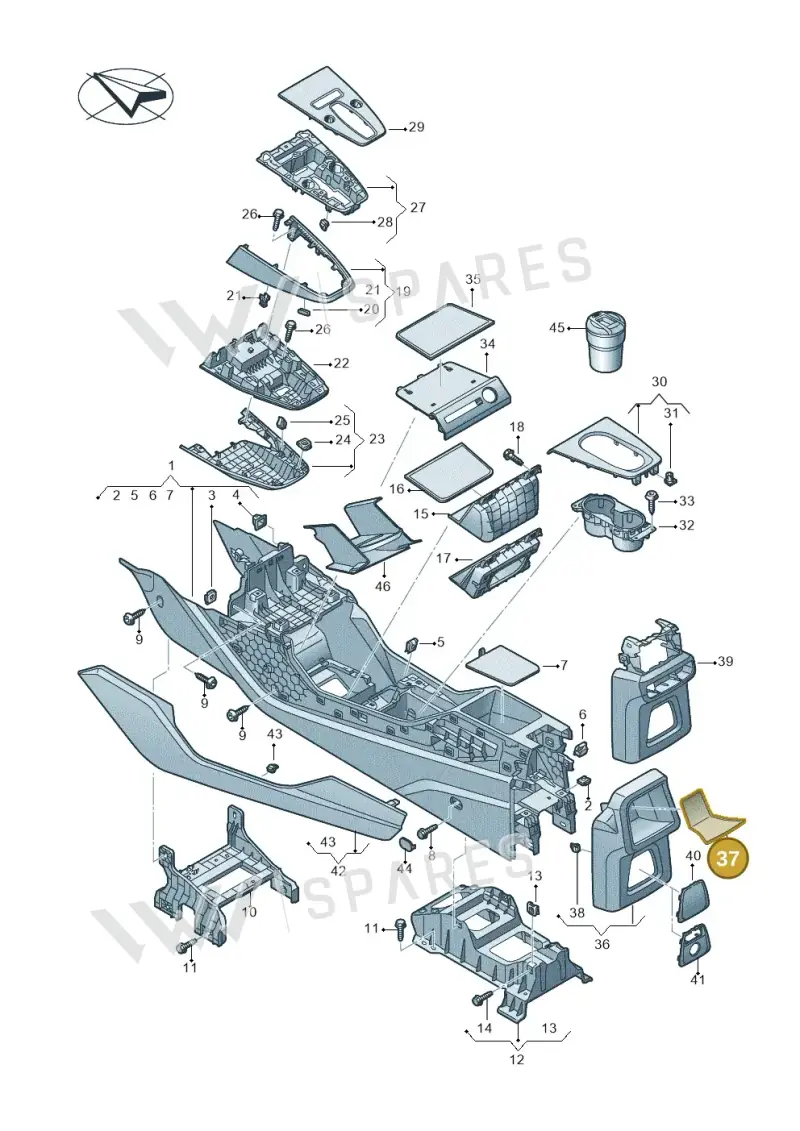 89A863301 — Audi Q4 Sportback (2021-2022) diagram 89a863500, position 37