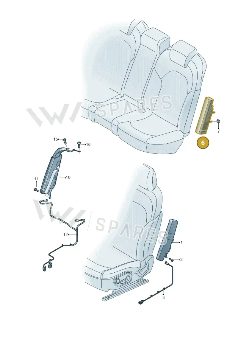 89A880442E — Audi Q4 Sportback (2021-2025) diagram 89a880200, position 6