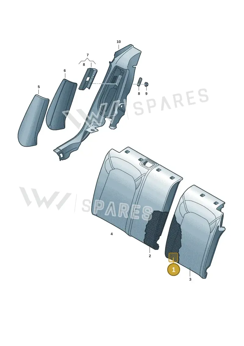 89A885775 — Audi Q4 Sportback (2021-2025) diagram 89a885800, position 1