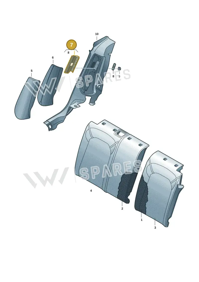 89A885968 — Audi Q4 Sportback (2021-2025) diagram 89a885800, position 7