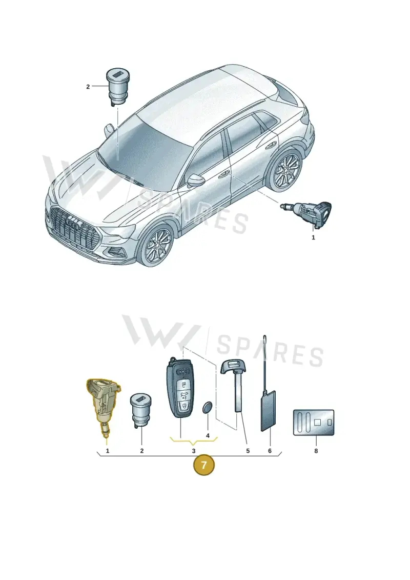 89A898374GAIF — Audi Q4 Sportback (2021-2025) diagram 89a837010, position 7
