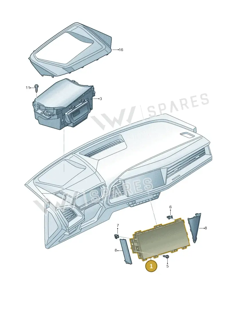 89A919604B — Audi Q4 Sportback (2021-2025) diagram 89a919000, position 1