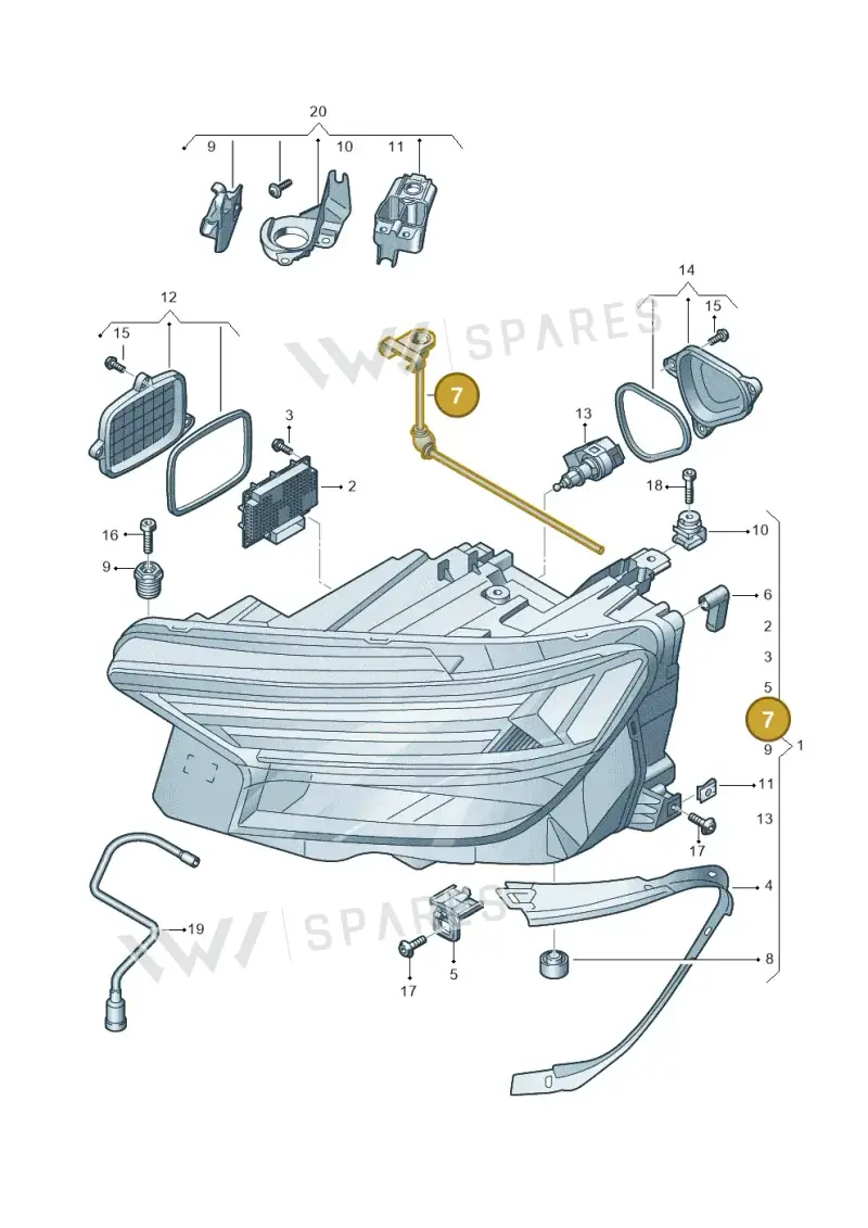 89A941141 — Audi Q4 Sportback (2021-2022) diagram 89a941000, position 7