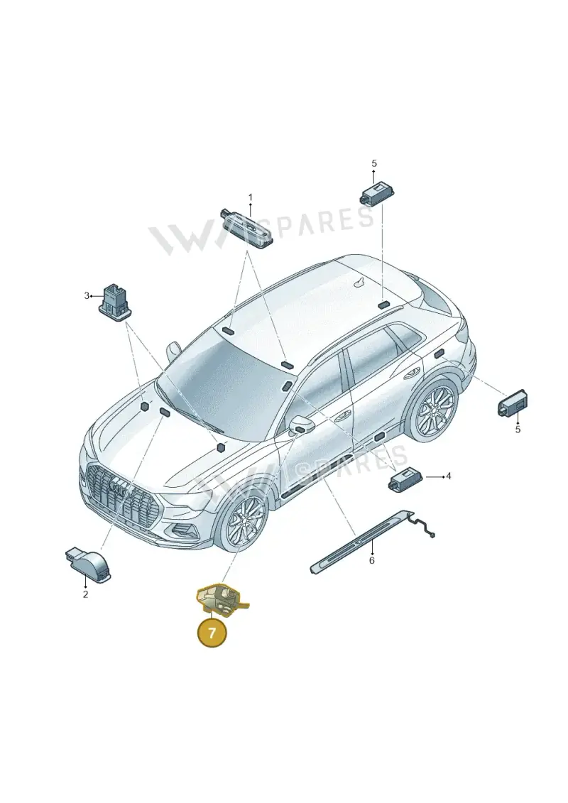 89A945301 — Audi Q4 Sportback (2021-2025) diagram 89a947100, position 7
