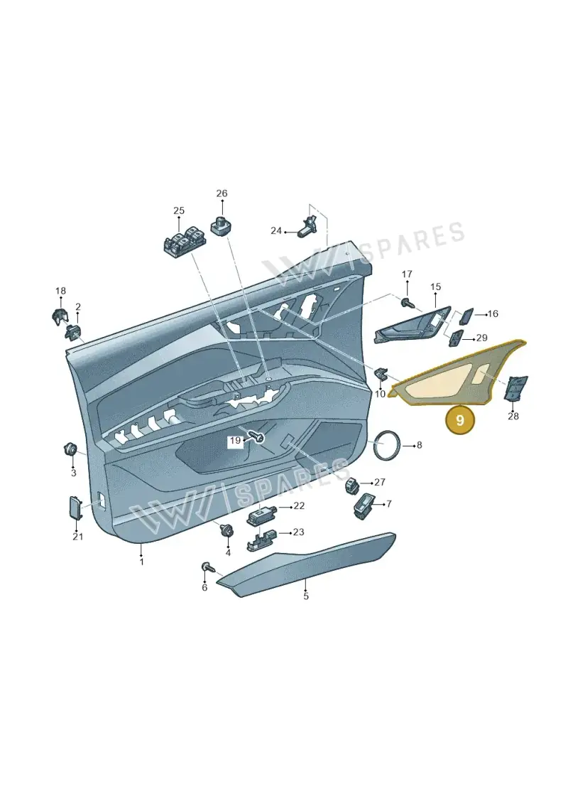 89A959518CV58 — Audi Q4 Sportback (2021-2025) diagram 89a867000, position 9