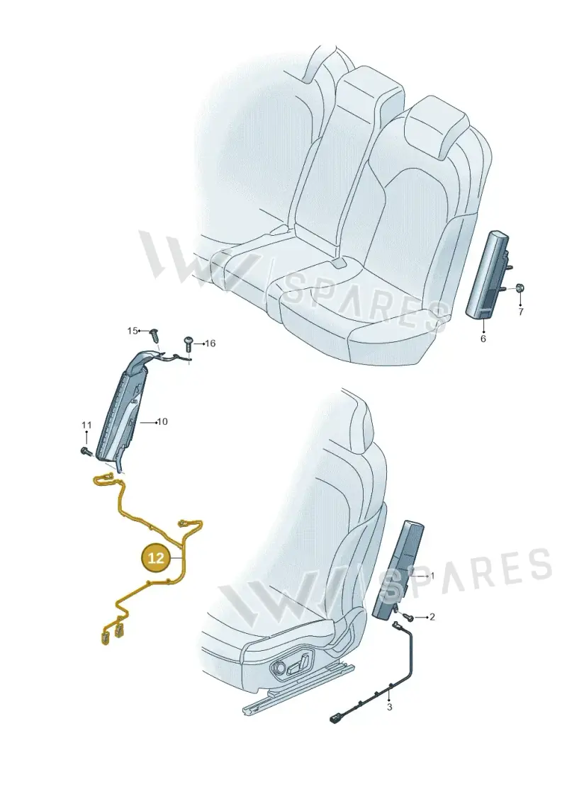 89A971553C — Audi Q4 Sportback (2021-2025) diagram 89a880200, position 12