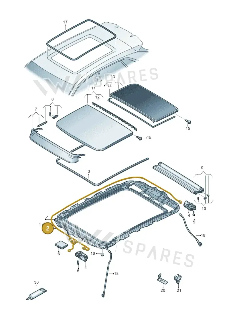89A971648 — Audi Q4 Sportback (2021-2022) diagram 89a877000, position 2