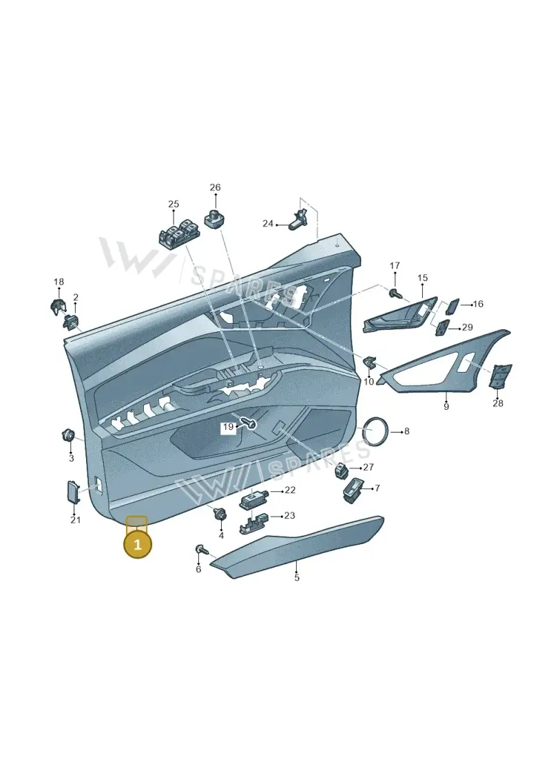 89B867107FFH4 — Audi Q4 Sportback (2021-2025) diagram 89a867000, position 1