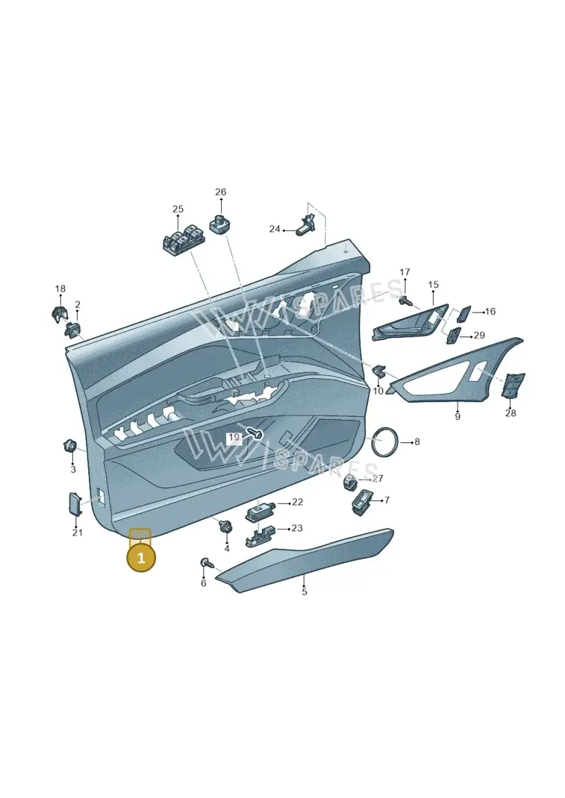 89B867108CFH4 — Audi Q4 Sportback (2021-2025) diagram 89a867000, position 1
