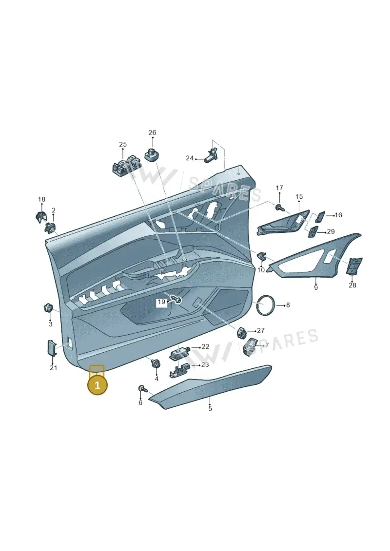 89C867108EFH4 — Audi Q4 Sportback (2021-2025) diagram 89a867000, position 1