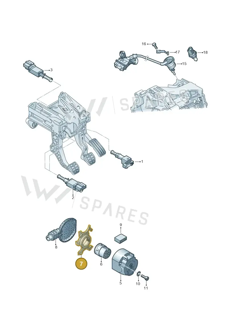 8A0945509 — Audi A4/S4 Cabrio./qu. (2002-2006) diagram 249945500, position 7