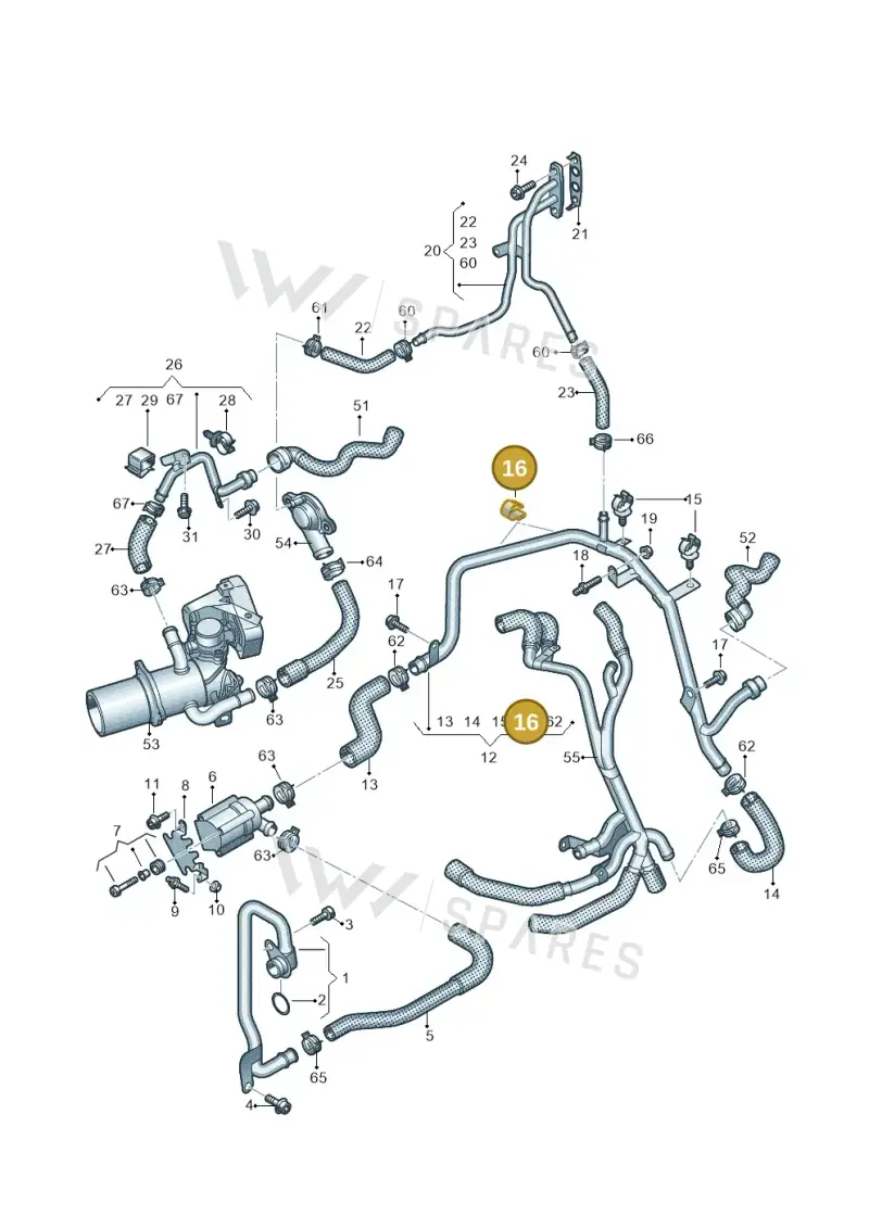 8A0971848C — Audi A5 Sportback (2016-2020) diagram 849121320, position 16